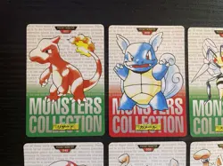 Pokemon Carddass Lot 1996 Set of 10 cards BANDAI 005 Charmeleon 008 Wartortle - Image 2