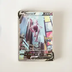 Pokemon TCG Mewtwo v Alternate Full Art Card 072/078 Great Condition - Image 1