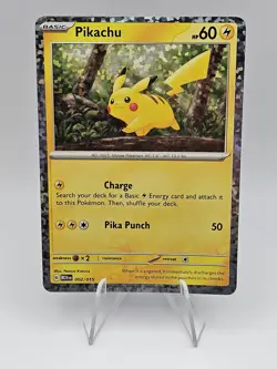 Pikachu 2025 NEW McDonald’s Happy Meal Pokemon Promo Card Holo 02/15 - Image 1