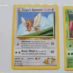 WOTC Pokemon TCG - Gym Heroes - 6 Card Lot - Image 2
