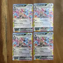 (4) Pokemon TCG Hydreigon EX Surging Sparks 119/191 Double Rare Playset NM Cards - Image 1