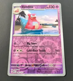 Pokemon 151 Slowbro Reverse Holo Uncommon Card 080/165 NM - Image 1