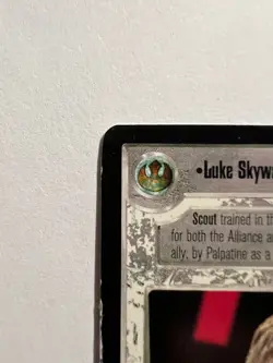 Star Wars CCG Luke Skywalker Jedi Knight Card Death Star II *E* - Image 3