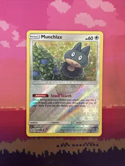 Pokemon Card Munchlax Unified Minds Reverse Holo 173/236 Near Mint - Image 1