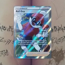 Ball Guy 065/072 Shining Fates Full Art Trainer Holo NM Pokemon Card English - Image 1