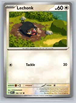 Lechonk #180/197 SV03: Obsidian Flames Common - Pokemon Cards H31 - Image 1