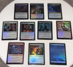 Magic Marvel Spider-Man Lot of 10 Cards Foil MTG NM - Image 1