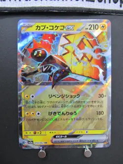 Pokemon Card Game Tapu Koko ex RR 019/062 Raging Surf SV3a JPN Near Mint - Image 3
