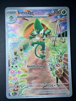 Pokemon Black Bolt Simisage English Card 90/86 Near Mint/Mint Condition - Image 1