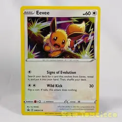 Pokemon TCG Sword & Shield Promo Card - SWSH118 Eevee Foil Holo Nintendo Game - Image 1