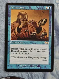 Attunement - Urza's Saga - Magic the Gathering - MTG - Light Play - Image 1