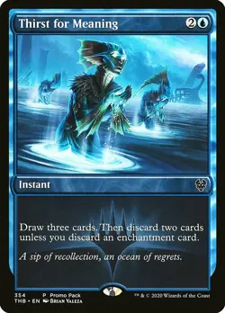 1x Thirst for Meaning - NM English MTG Foil - Promo - Image 1