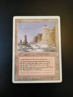 Plateau - Dual Land - Revised - MTG Magic the Gathering - Very Good VG - Image 1