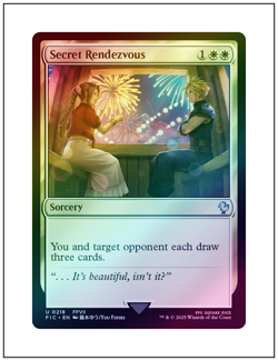 1x Secret Rendezvous, Foil, 0218 Aerith, Final Fantasy, Magic MTG NM - Image 1