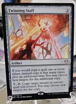 WOTC MtG Commander 2020 Twinning Staff (R) NM - Image 1