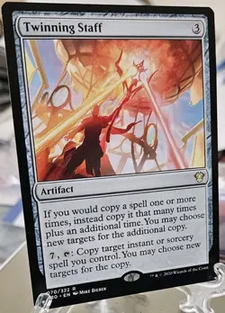 WOTC MtG Commander 2020 Twinning Staff (R) NM - Image 2