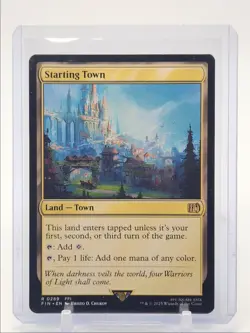 STARTING TOWN 2025 MAGIC THE GATHERING FINAL FANTASY RARE C Q1219 - Image 1