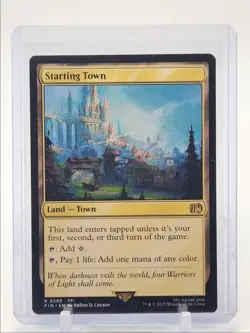 STARTING TOWN 2025 MAGIC THE GATHERING FINAL FANTASY RARE B Q1219 - Image 1