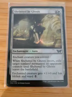 MTG Sheltered by Ghosts (FOIL) 0030 Duskmourn M/NM Free UK P&P - Image 1