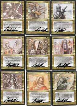 COMPLETE Set of MTG M:tG LEGENDS Andi Rusu-SIGNED ARTIST PROOF S! - Image 1