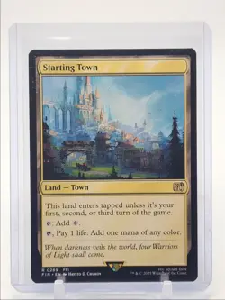 STARTING TOWN 2025 MAGIC THE GATHERING FINAL FANTASY RARE A Q1219 - Image 1