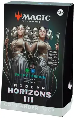 MTG Modern Horizons 3 Commander Deck - Tricky Terrain Sealed Magic the Gathering - Image 1