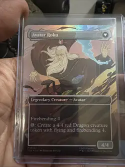 The Legend of Roku Borderless 357 NM MTG Avatar: The Last Airbender Magic - Image 1