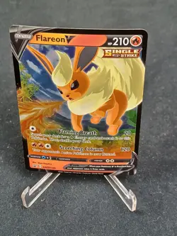 Flareon V SWSH149 Sword & Shield Black Star Promo Ultra Rare Pokemon Card 2021 - Image 1