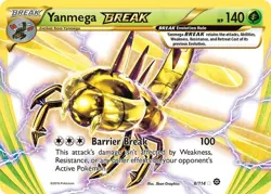 YANMEGA BREAK 8/114 XY STEAM SIEGE POKEMON (ULTRA RARE, LP) - Image 1