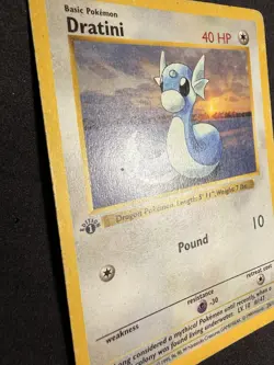 Dratini 26/102 MINT 1999 Pokemon 1st Edition Base Set Shadowless HP - Image 5
