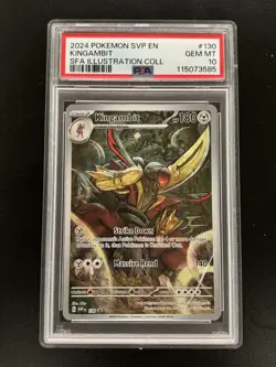 Kingambit svp 130 Pokemon Scarlet & Violet Shrouded Fable Illustration PSA 10 - Image 1