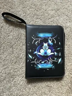 Pokemon TCG Card Binder Mewtwo 4 Pocket Pages - Image 1