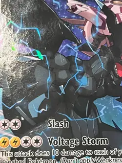 Pokemon TCG Zekrom XY76 Black Star Promo Full Art Holo DMG - Image 5