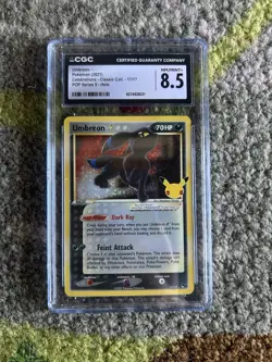 Pokemon Celebrations Umbreon Gold Star #17/17 Classic Collection, Graded CGC 8.5 - Image 1