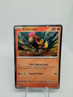 Charcadet - Cosmos Holo 026/182 - Paradox Rift (PAR) - Pokemon TCG - Promo - NM - Image 1