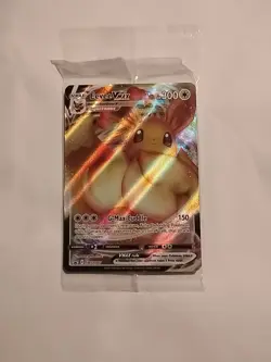 Eevee VMAX SWSH087 Black Star Promo Full Art Holo Pokemon TCG Sealed - Image 1