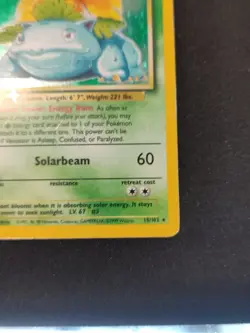 Pokemon TCG Venusaur Base Set 2 Holo Unlimited Rare - Image 3