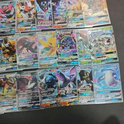 Pokemon TCG RR GX Blastoise Dragonite Golisopod Alolan Ninetales Lot 50 FM - Image 5