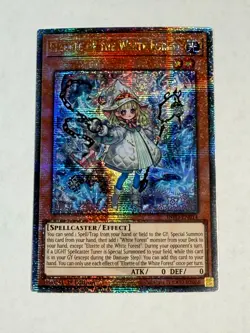Yugioh Elzette of the White Forest INFO-EN014 Quarter Century Secret Rare NM #3 - Image 1