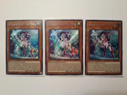 Yugioh | 3x | Windwitch Ice Bell | SHVA | 1st Edition | Secret Rare | Near Mint - Image 1