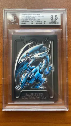 YUGIOH BANDAI DUEL SCENE BLUE EYES WHITE DRAGON BGS 8.5 - Image 1
