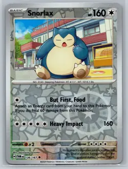 Snorlax #136/167 SV06: Twilight Masquerade Reverse Holo Pokemon Cards H32 - Image 1