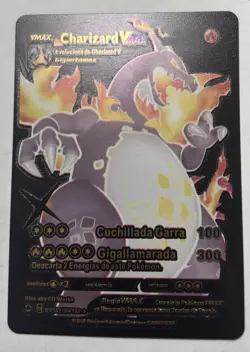 Shiny Charizard VMAX Black Foil Display Card HP330 SV107/SV122 Fan Art NM - Image 1