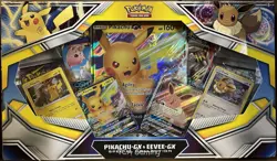 Pikachu GX & Eevee GX Special Collection Box SEALED (4 Packs + Pokemon Cards) - Image 1