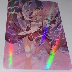 Yae Miko Genshin Impact Art Goddess Story Anime Waifu Card Girl Sexy Pose 1 - Image 2