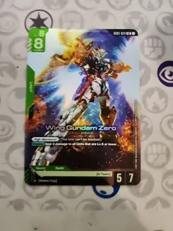 Wing Gundam Zero GD01-024 Newtype Rising Gundam Card Game TCG - NM LR Foil - Image 4