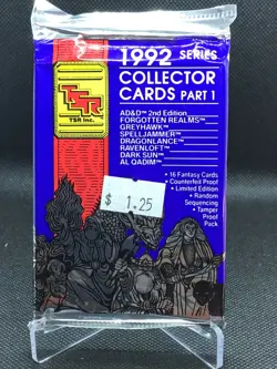 TSR 1992 Series Fantasy Cards Part 1 Sealed Pack of 16. Dungeons & Dragons - Image 1