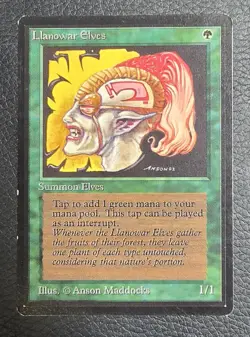 Llanowar Elves Limited Edition - Beta Edition Regular MTG Magic Vintage Card - Image 1