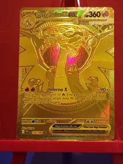 Mega Charizard EX Phantasmal Flames 130/094 Mega Ultra Rare Gold Card Near Mint - Image 1