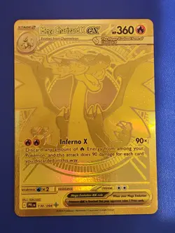 Mega Charizard EX Phantasmal Flames 130/094 Mega Ultra Rare Gold Card Near Mint - Image 2